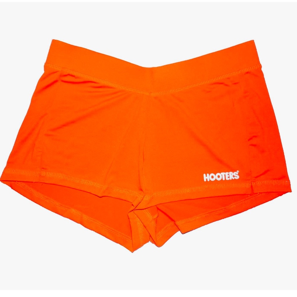 NEW  Hooters Girl Stretchy Uniform Orange Shorts Florida XSmall or size A